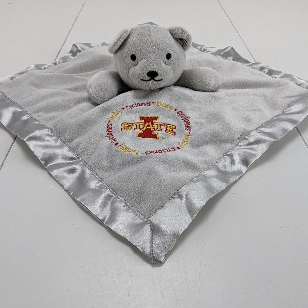 Baby Fanatic Iowa State Cyclones Baby Security Blanket Lovey Gray Silver Bear